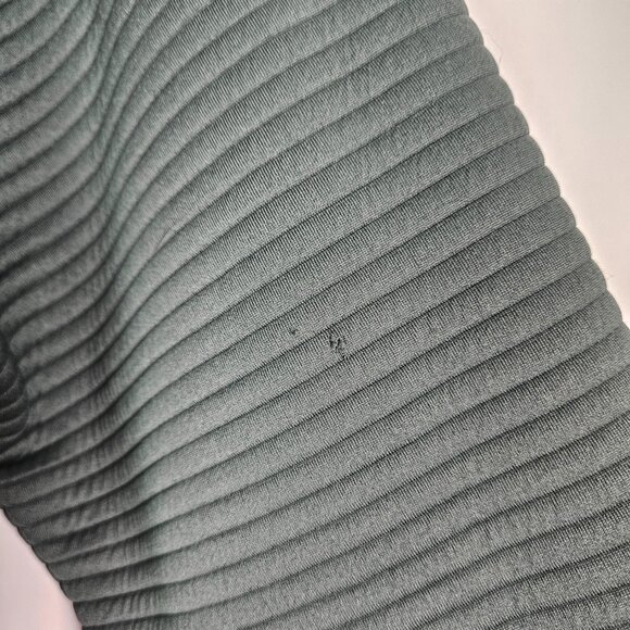 Z by Zella Ribbed Pullover Hoodie Top Gray/Olive Green 2X - Picture 6 of 8